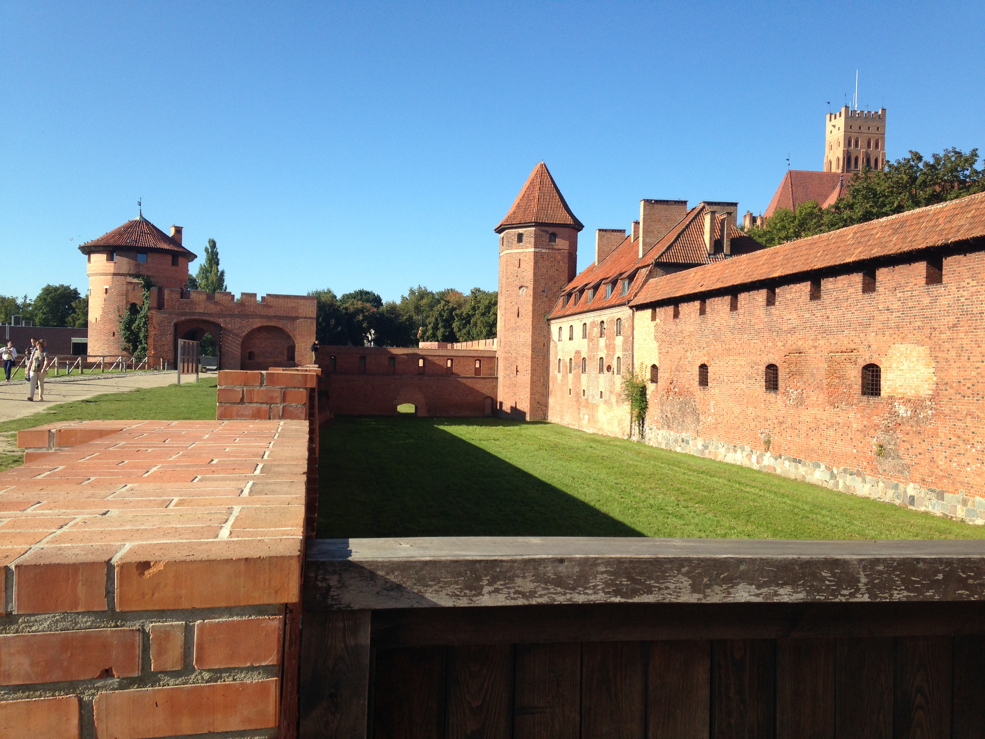Looking back toward the tower near the ticket office