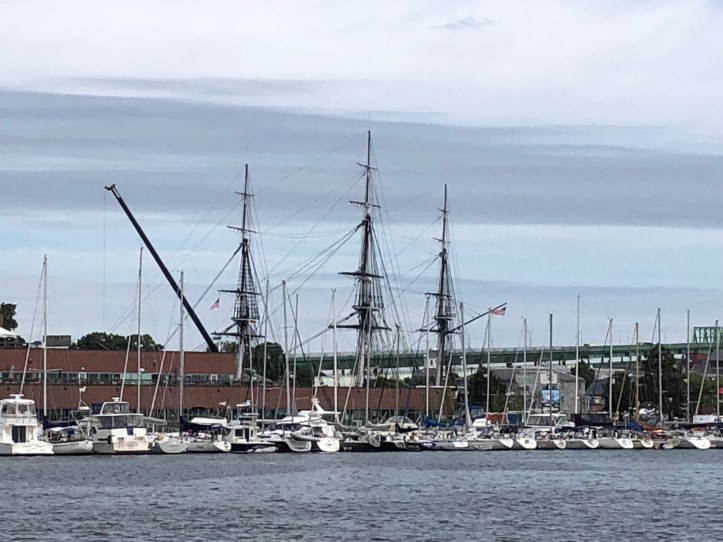 Constituition Wharf and USS Constituition