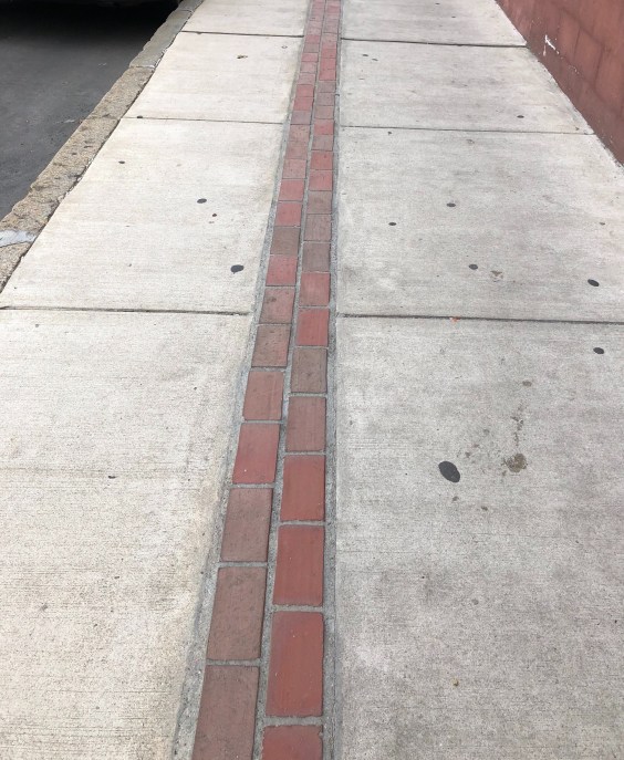 Freedom Trail Marker on the footpath