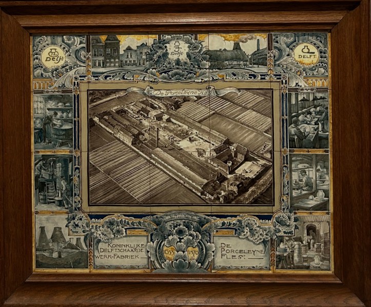 Image of De Porceleyne Fles Ceramics Factory made with porcelain tiles