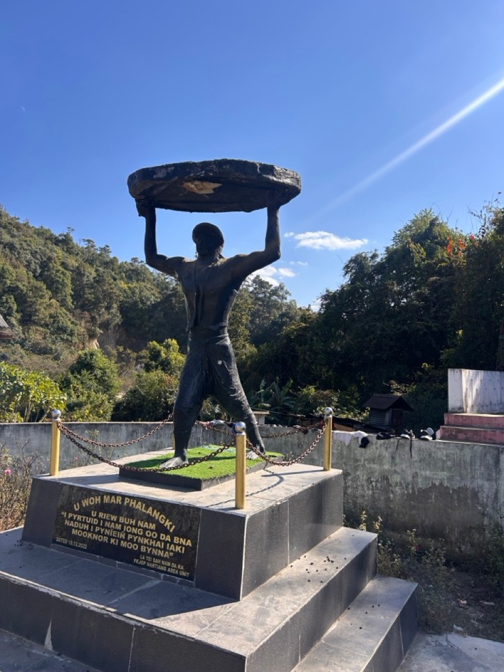 Memorial to U Mar Phalangki in Nartiang Meghalaya