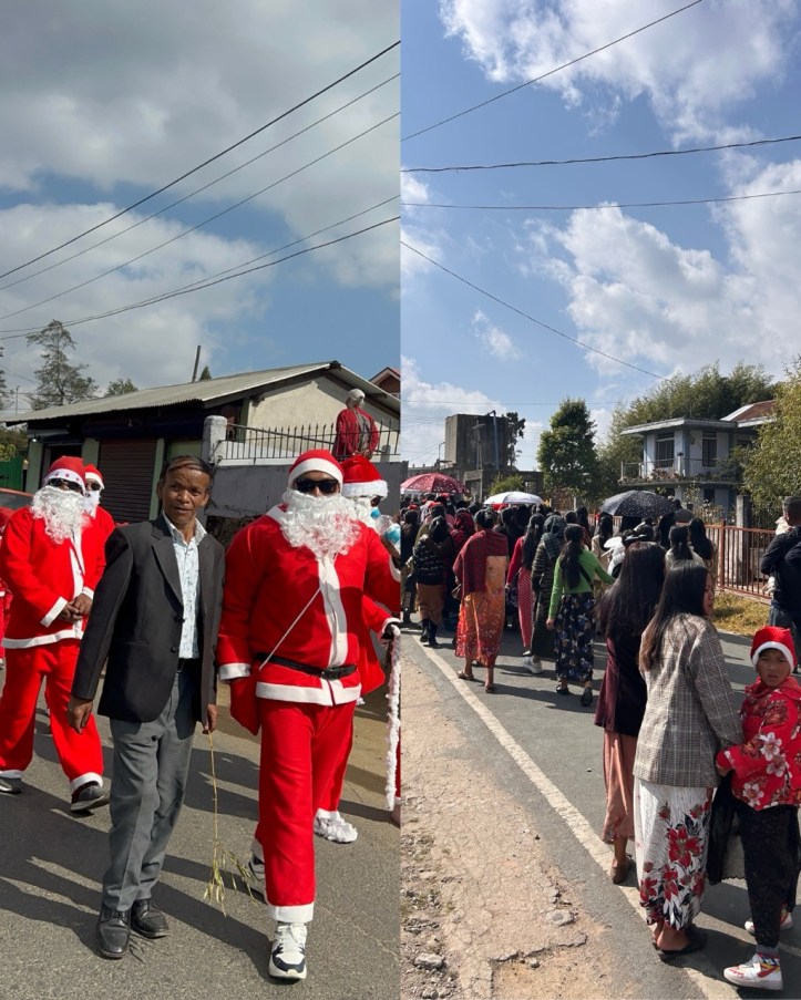 Christmas Parade near Mawphlang Sacred Village