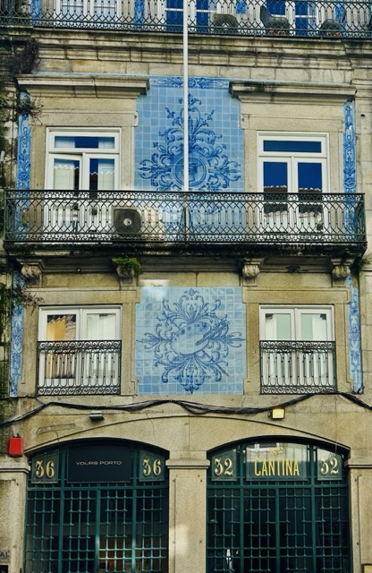 A tiled facade, Porto, Portugal